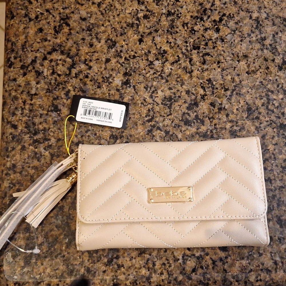Bebe Sophia Trifold Wristlet